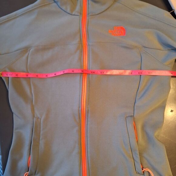 The North face jacket grey/green with pink detailing small - Picture 7 of 9
